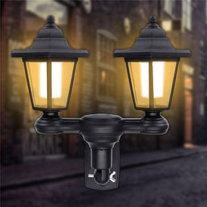 <b>Solar</b> DC IP65 Waterproof LED Outdoor Retro Hexagonal <b>Lantern</b> Wall Lamp <b>Garden</b> Decoration Spotlight Floor Plug-In Lamp - Product Image 3