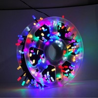 Guirlande lumineuse solaire hexagonale V8 transfrontalière étanche IP44 pour terrasses, extérieurs, campings