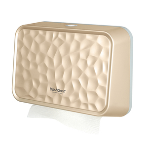 Z Dispenser tisu kamar mandi persegi, Dispenser tisu Emas Toilet ABS plastik tarik ke bawah, wadah Tisu Toilet, Dispenser handuk kertas - Product Image 1