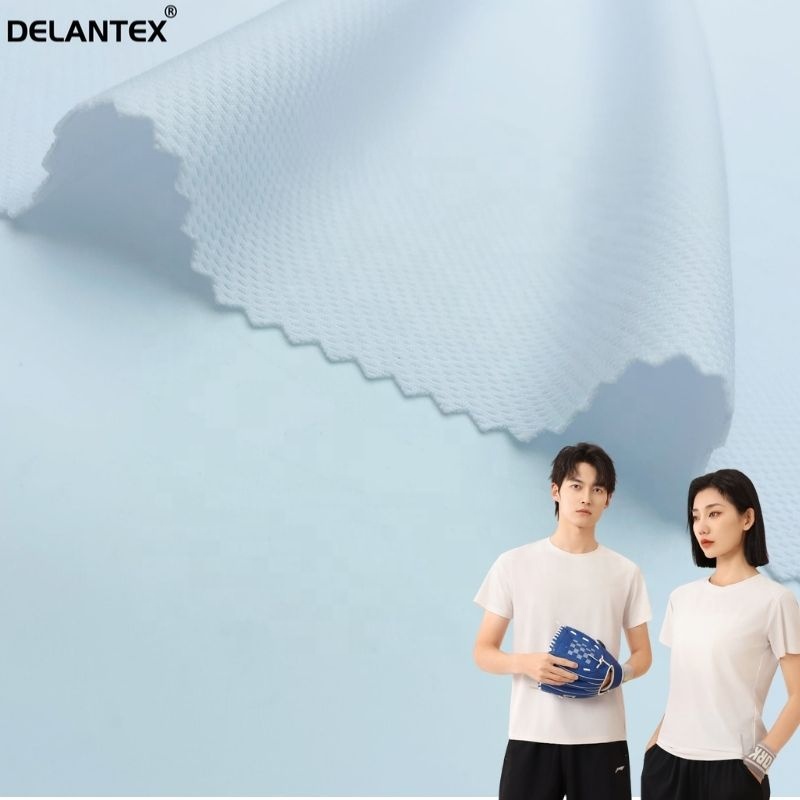 Delantex дышащая сублимационная печать птичий глаз Джерси сетчатая ткань сублимационная Полиэстеровая футболка ткань рулон