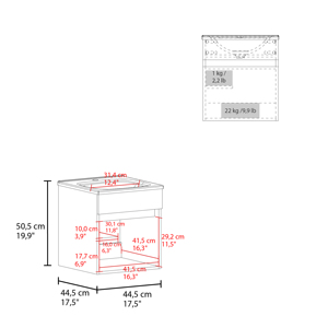 Primavera 18 Inch Wide Floating Bathroom Vanity With Cabinet And <b>Shelves</b> <b>Black</b> - Product Image 4