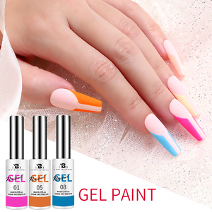 Bozlin ชุดเจลทาเล็บแบบ DIY สายดึงออก8มล. 12สีมีฉลากตามแบบ - Product Image 4