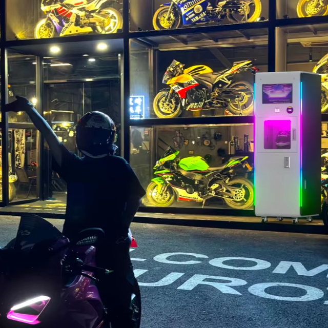 Automatic Machine Cleaning Motorcycle Helmet High Temperature Steam Disinfect Cleaning Vending Machine  Helmet Washing Machine