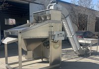 Machine de tri multifonctionnelle motorisée et contrôlée par PLC pour noix, graines de soja, amandes, noix de cajou, avec convoyeur de calibrage de fruits secs 2.2KW