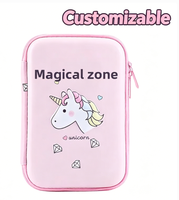 Boîte à crayons personnalisable en EVA, large et tridimensionnelle, motif dessin animé mignon, grande capacité, sans fermeture, haute valeur esthétique
