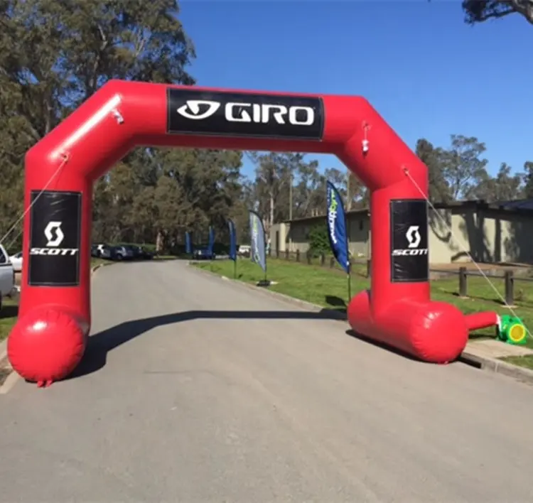 Arco de inflado de pvc para exteriores, arco chino para publicidad, barato