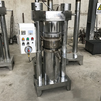 Presse à huile hydraulique verticale à haut rendement, anti-corrosion, pour diverses matières premières oléagineuses