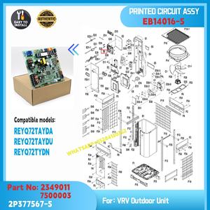 Placa de Control Principal EB14016-5/7 para Sistema de Aire Acondicionado Daikin VRV, Módulo de Control PCB para Unidad Exterior. Repuestos HVAC OEM - Product Image 4