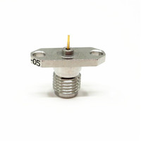 Connecteur micro-bande coaxial RF femelle haute fréquence 40GHz 2.92mm à ondes millimétriques 2 trous connecteurs de montage à bride (RF)