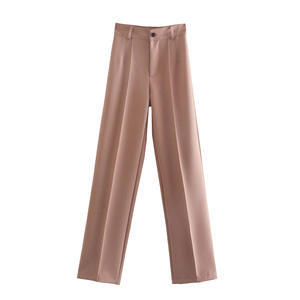 Alxin Online all'ingrosso tinta unita donna pantaloni formali donna Casual nuova moda autunno ragazze abbigliamento donna pantaloni - Product Image 4