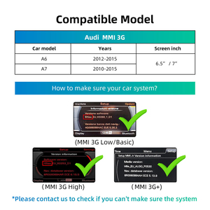 Module CarPlay Android Auto sans fil Rhythm pour <span class=keywords><strong>Audi</strong></span> A6 A7 <span class=keywords><strong>MMI</strong></span> 3G 2010-2015, commande vocale intelligente, navigation en ligne - Product Image 2