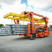 Chariot transpalette industriel mobile 16 tonnes sur roues en caoutchouc pour la manutention de matériaux en chantier préfabriqué et en entrepôt industriel