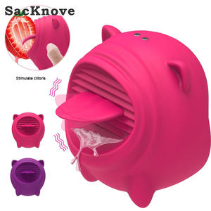 セイクノーブ大人の乳首刺激膣クレイジーリッカー魔法の舌バイブレーター女性のためのセックスおもちゃ - Product Image 1