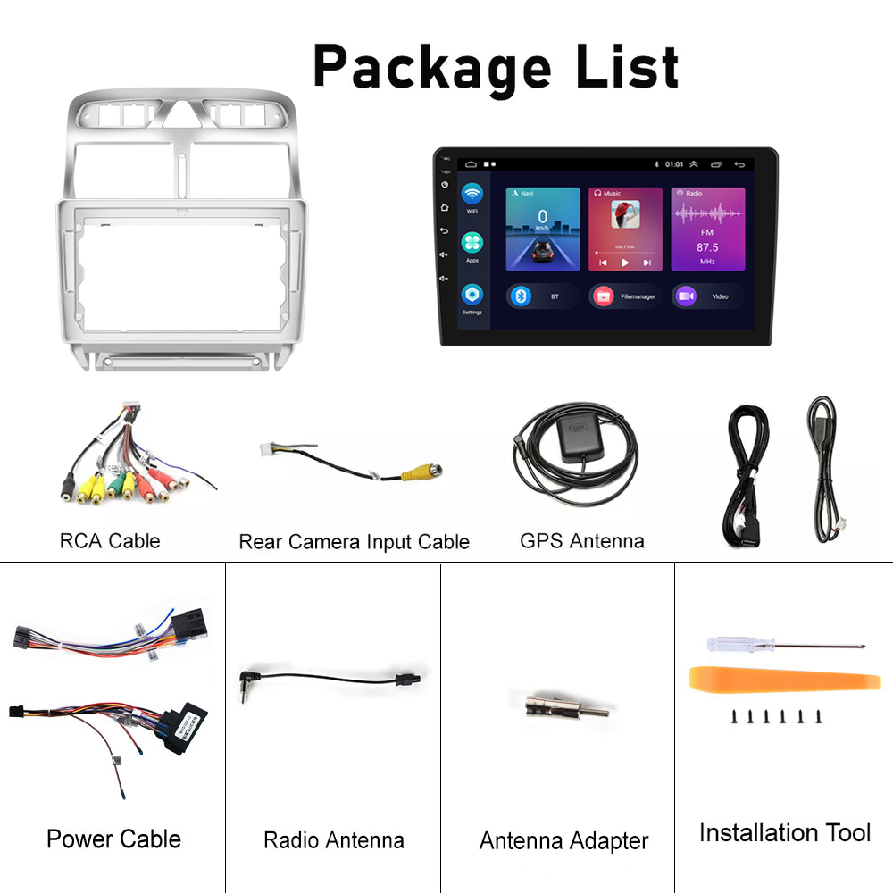 CAMECHO Car Radio, 1 Din Wireless Carplay with 7 Inch Touch Screen, Bluetooth Radio, Manual Extendable Display with Android Car, Mirror Link FM/AM RDS, Steering Control, USB/AUX Rear View Camera