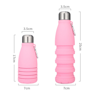 Botella de Agua Telescópica de Silicona, Taza Deportiva Portátil, Botella de Agua Plegable para Deportes Acuáticos y Fitness - Product Image 4