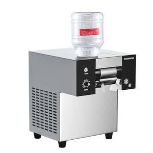 آلة تكسير الثلج اليدوية من الفولاذ المقاوم للصدأ بسعة 125 كجم، تعمل بالبطارية والكهرباء، لصنع الثلج المجروش بسعة 2 لتر للاستخدام المنزلي والخارجي - Product Image 1