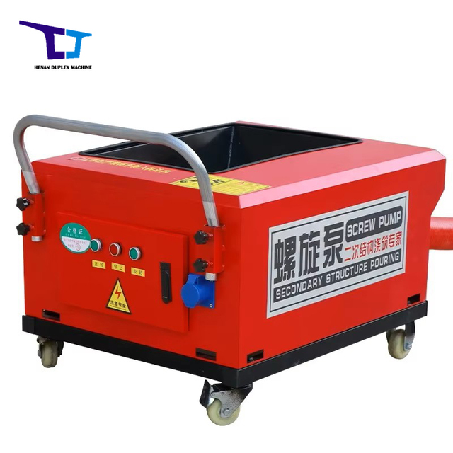 Mini Screw Conveying Concrete Pump Secondary Cement Mortar Pouring Machine for Building/Bridge/High-speed Rail