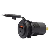 Populaire 60W QC 4.0 PD USB-C et QC 3.0 USB double prise chargeur pour Auto voiture Marine bateau moto camion