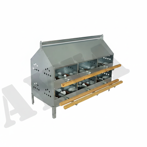 Jaula para Gallinas Ponedoras, Modelo Manuel Nest, 24 Compartimentos, Acero Galvanizado Tipo H, para Granjas Avícolas y Uso Doméstico, Nueva, Alta Productividad, AYTAV - Product Image 2