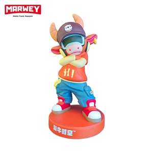 Fornitore di uno Stop all'ingrosso personalizzato statua animale scultura Anime statuetta grande statua di Niuxiha sculture collocate nella sala giochi - Product Image 1