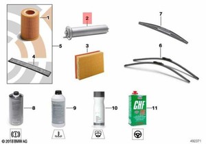 Cartucho de Filtro de Combustible Original <span class=keywords><strong>BMW</strong></span> Serie 3 E90 E91 E92 OEM 13327793672 - Product Image 2