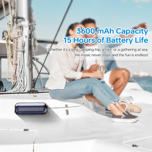 Năng lượng mặt trời IP66 loa chống thấm nước 3600mAh Magnetic Mount TWS ghép nối không dây xách tay Bass ngân hàng điện cho xe đạp kim loại bề mặt - Product Image 6