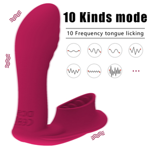 Wearable Licking <b>Vibrator</b> Vaginal Stimulator Pink Adult Toy - Product Image 3