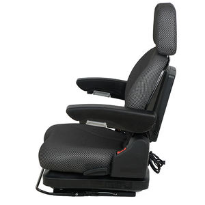 Siège de chariot élévateur universel confortable en PVC avec suspension, ceinture de sécurité, certifié CE/ISO, dossier réglable (70/30), capacité 50-130 kg - Product Image 4