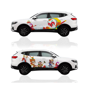 Vente en gros d'emballages personnalisés en vinyle pour automobile, matériau TPU de conception de carte dégradé noir mat rouge pour le positionnement du corps - Product Image 6