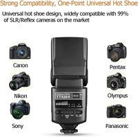 Flash Inalámbrico Original Godox TT520II para Cámara, Speedlite Thinklite con Señal Integrada de 433MHz para Cámaras DSLR Pentax y Olympus