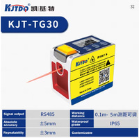 Capteurs de mesure de distance laser TOF KJT Professional TG30 NPN/PNP/RS485/4-20mA Sortie 9-36V 1000 Hz 5M Capteur de déplacement