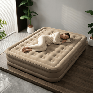Lit d'air gonflable pour le <span class=keywords><strong>camping</strong></span> avec pompe intégrée, matelas gonflable portable imperméable et anti-fuite pour les voyages, la maison et les invités - Product Image 1