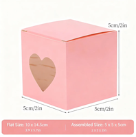 Boîte à gâteau auto-érectrice écologique à fond autobloquant pour bonbons, chocolats, desserts, cadeaux, pâtisseries, emballages alimentaires, personnalisable