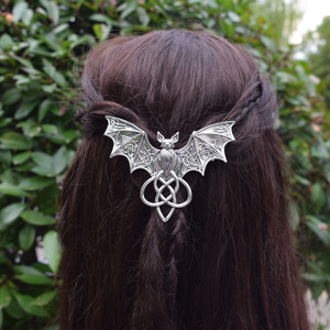Horquilla Vintage Gótica de Brujería con Mariposa y Luna para Mujer, Accesorios de Pelo para Fiesta de Halloween, Joyería - Product Image 1