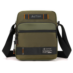 Custom Logo Single Shoulder Crossbody Camouflage Large Capacity Men <b>Black</b> Oxford Cloth Waterproof Chest <b>Bag</b> - Product Image 2