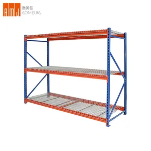 AMJ-estantes de almacenamiento de acero de alta resistencia, sistema de estantería para palés de fábrica