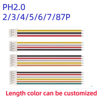 JST PH 2.0 2.0mm Pitch 2 Pin Pria Wanita konektor kabel mikro JST PH 2 P colokan Jack soket terminal kabel konektor