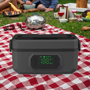 Boîte à lunch électrique chauffante sans fil rechargeable par USB de 1,2 L, multifonction, isotherme, pour le camping en plein air, directement de l'usine - Product Image 5