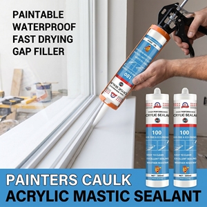 Mastic et mastic acrylique monocomposant imperméable et peignable pour fenêtres et portes, séchage rapide, pour peintres - Product Image 1