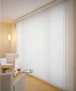 MEIJIA ऊर्ध्वाधर अंधा/ऊर्ध्वाधर अंधा थोक पॉलिएस्टर कपड़े ऊर्ध्वाधर पैटर्न खिड़की या दरवाजा अष्टकोणीय खिड़की विस्तृत ब्लेड के लिए