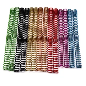 Factory OEM Custom high precision aluminum metal different color Toy spiral spring