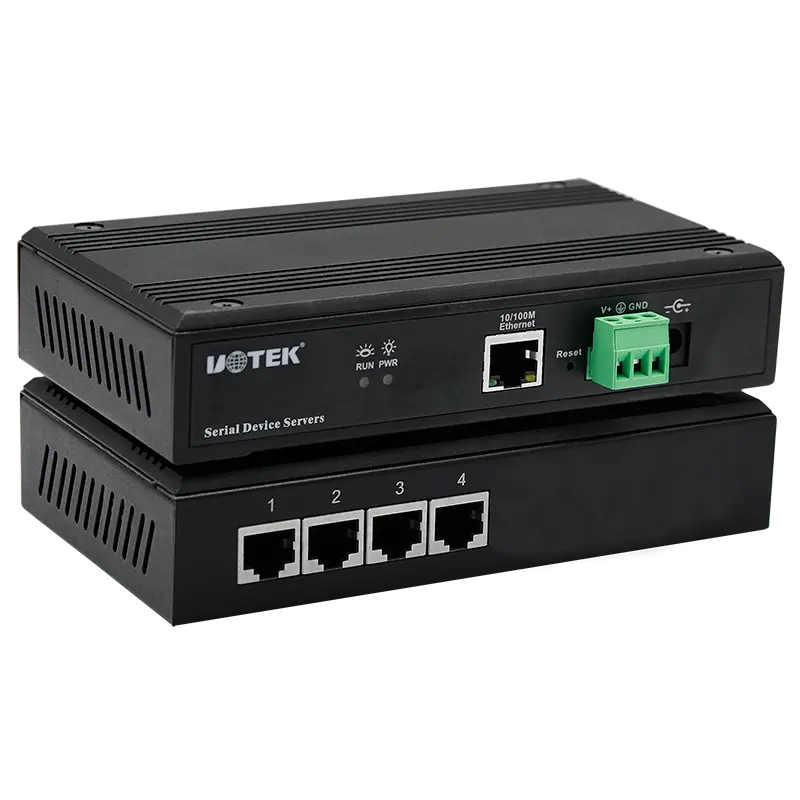 Uotek UT-6804 100M Naar Serieel Apparaat Server Seriële Naar Ethernet Converter Module Tcp Ip Naar Rs232 Rs485 Rs485 Ethernet converter