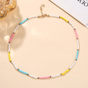 Collar de Cuentas de Colores, Estilo Bohemio Multicolor, Gargantilla, Joyería, Regalo, Origen Yiwu ZXS0032 1 - Product Image 3