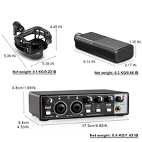 Depusheng MD22-MX Nouvelle arrivée Carte son de studio professionnelle USB Interface d'enregistrement audio et ensemble de microphones pour studio de musique