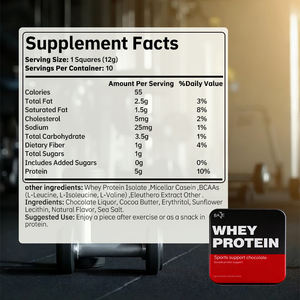 חלבון טבעי בסיס בתוספת משקל שוקולד לקבל אנרגיה תוסף חלבון bcaas - Product Image 2
