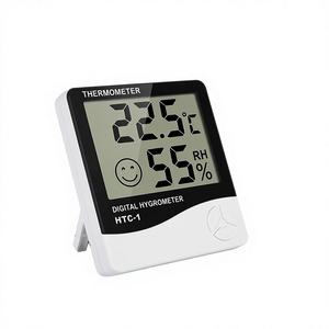 デジタル温湿度計 HTC-2 デュアル温度センサー + 外部プローブ 最大最小メモリ - Product Image 1