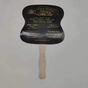 Bán buôn khuyến mại Tùy chỉnh giấy cầm tay Fan với thanh gỗ xử lý - Product Image 5