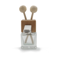 Clip de ventilation en verre vide pour voiture, désodorisant, parfum, huile essentielle, diffuseur de parfum, Mini bouteilles de diffuseur suspendues pour voiture 8ml