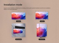Pantalla LED Ultrafina para Interiores de 33 mm, Cartel Digital de Pared, Texto, Gráficos, Animación, Publicidad OEM, Alto Brillo