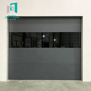 Porte de <span class=keywords><strong>garage</strong></span> électrique en aluminium à commande électrique, finition de surface, levage vers l'intérieur, pour cour - Product Image 1